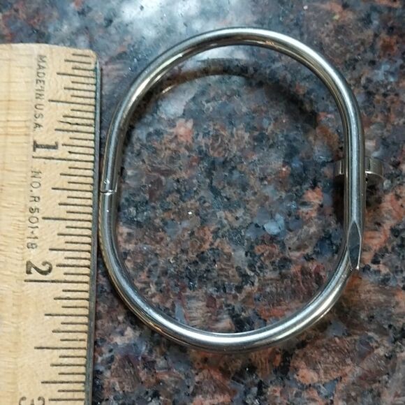Unisex Silvertone "Nail" Bracelet...NEW - Picture 13 of 13